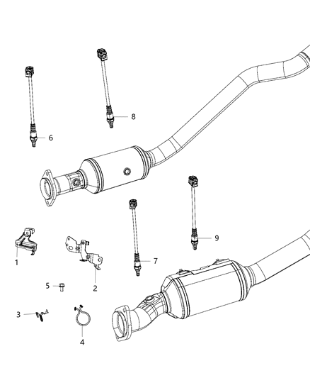 2020 Dodge Durango Oxygen Sensors Diagram 3 - Thumbnail
