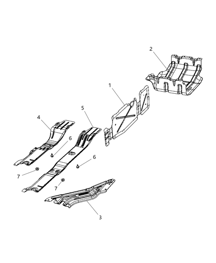 2008 Dodge Ram 3500 Cab Chassis Under Body Protection Diagram