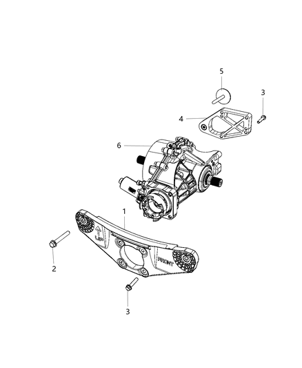 Front Mount Diagram for 68468076AA