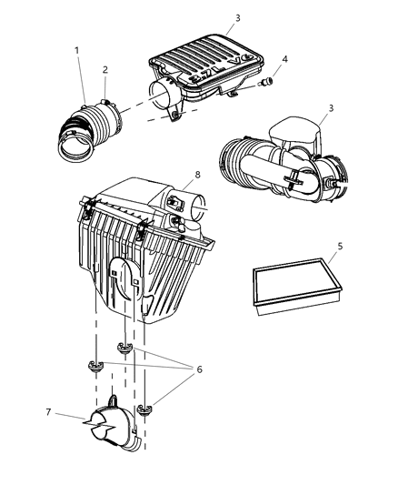 2007 Dodge Nitro Resonator Diagram for 4880319AA
