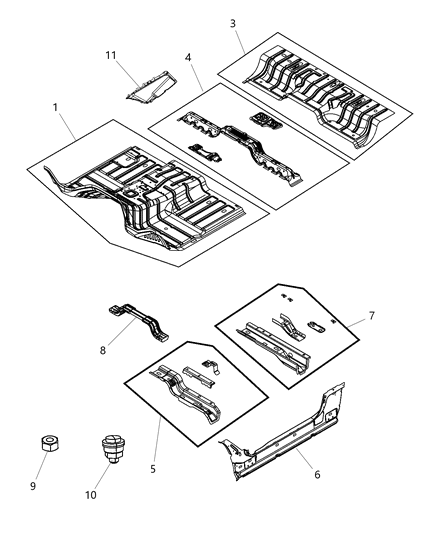 2017 Ram 5500 Floor Pan Diagram 2 - Thumbnail