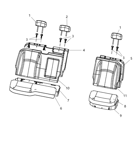 2012 Ram 1500 Quad Cab Rear Seat Diagram 5 - Thumbnail
