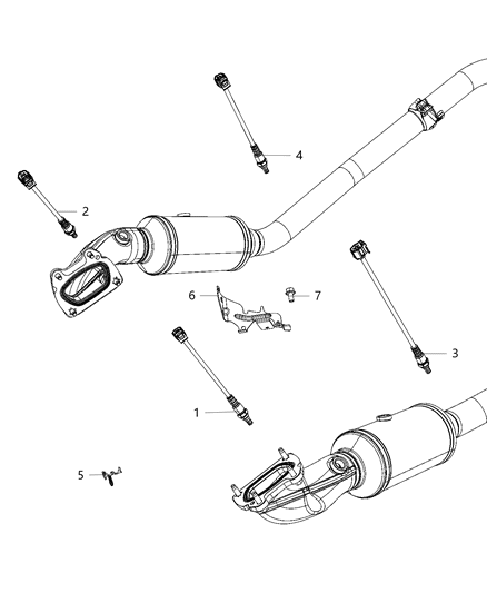 2020 Jeep Grand Cherokee Oxygen Sensors Diagram 1 - Thumbnail