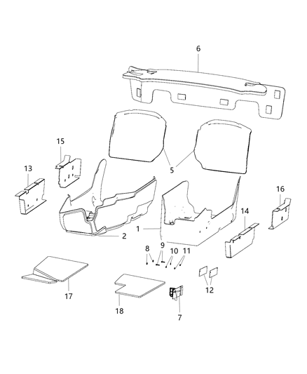 2017 Dodge Viper Insert Diagram for 1WS41DX9AC