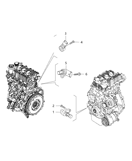 2020 Jeep Renegade Sensor Vehicle Speed Diagram for 68440225AA
