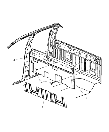 2007 Dodge Ram 3500 Pickup Quad Cab Back Silencer Diagram