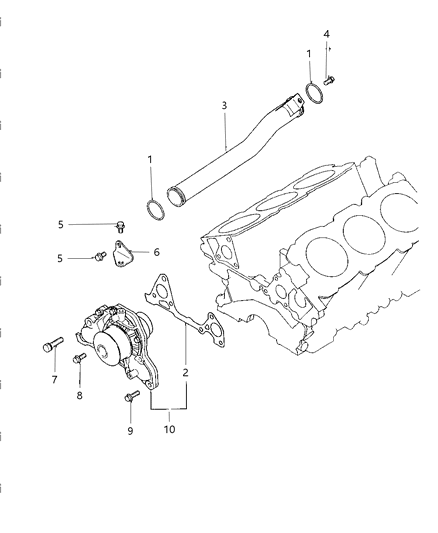 1997 Dodge Avenger Water Pump Diagram 1 - Thumbnail