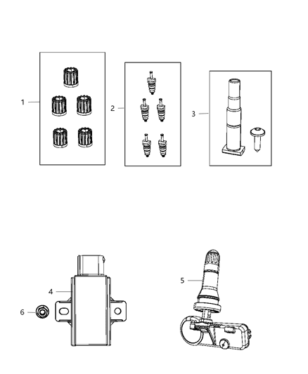 2014 Dodge Durango Tire Monitoring System Diagram