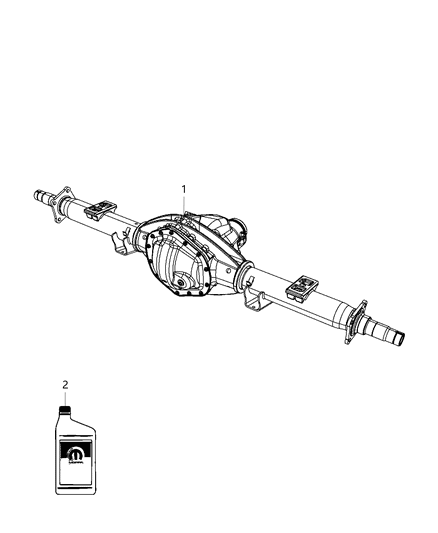 2014 Ram 3500 Cab Chassis Rear Axle Assembly Diagram 2 - Thumbnail