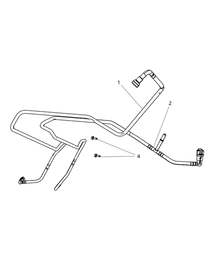 2008 Jeep Wrangler Fuel Lines & Related Diagram 1 - Thumbnail