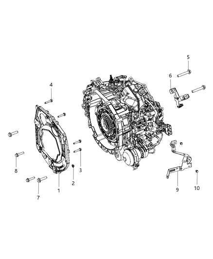 2012 Dodge Dart Nut Hexagon M12X1.25 Diagram for 6509679AA