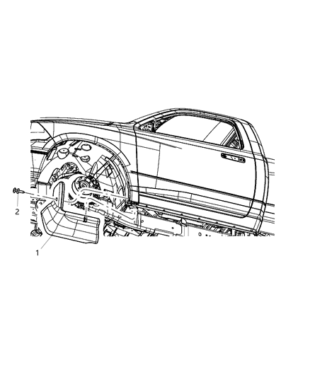 2018 Ram 3500 Cab Chassis Fender Guards Diagram