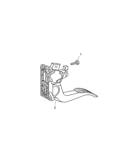 2003 Dodge Sprinter 3500 Pedal Travel Sensor Diagram for 5104047AA
