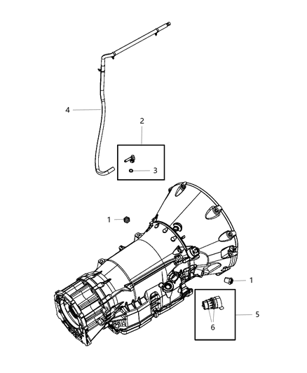 2018 Jeep Wrangler JK (Previous-generation) Sensors, Vents And Quick Connectors Diagram