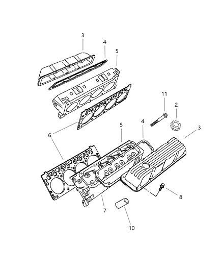2002 Dodge Ram 1500 Cylinder Head Diagram 3 - Thumbnail