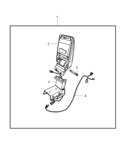 2007 Dodge Charger DVD Unit, Gray Diagram for 1BY971DVAD