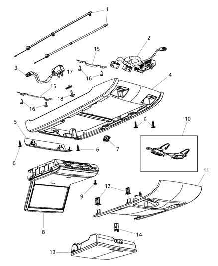 2012 Ram C/V Overhead Console Diagram 4 - Thumbnail
