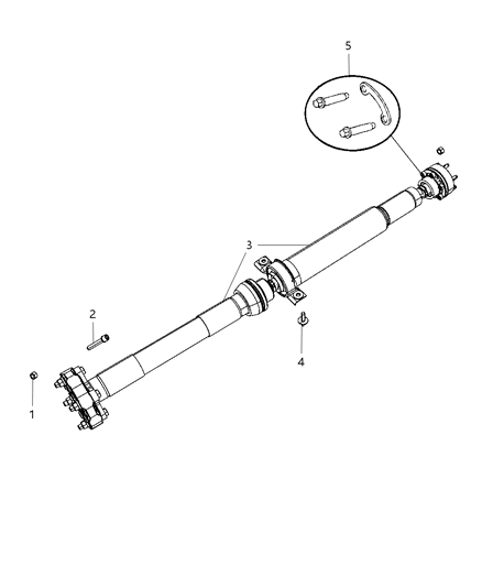 2011 Jeep Grand Cherokee Stud And Washer Two End Diagram for 6509547AA