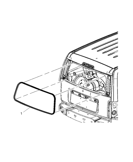 2012 Jeep Liberty Weatherstrips - Liftgate Diagram