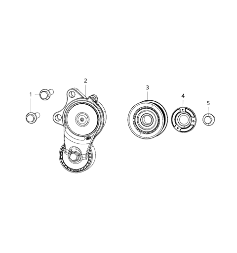 2021 Jeep Wrangler Pulley & Related Parts Diagram 3 - Thumbnail