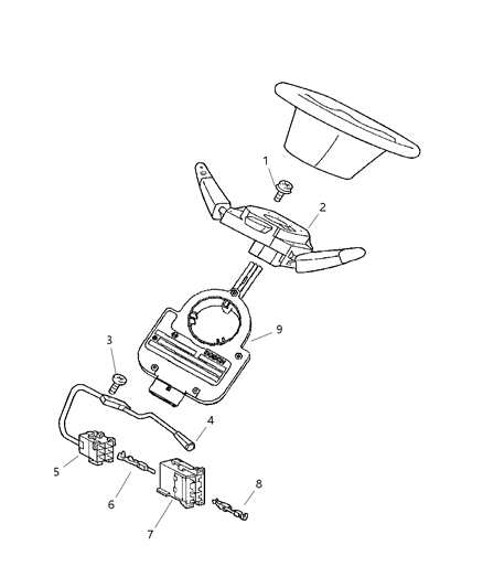 2006 Dodge Sprinter 2500 Cruise Switch Diagram for 5103744AA