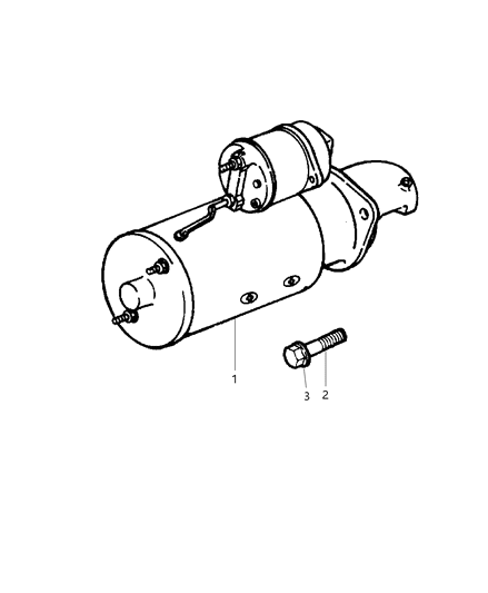 2002 Dodge Ram 3500 Regular Cab Starter & Mounting Diagram 2 - Thumbnail