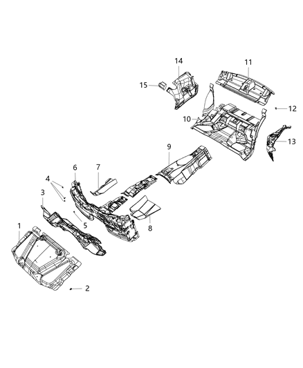 2019 Dodge Charger Silencer Diagram for 5065766AK