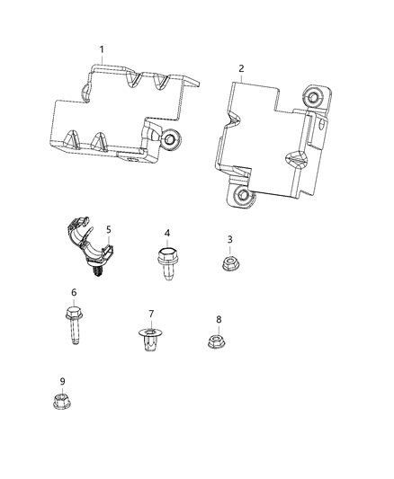 2021 Jeep Gladiator Sensors, Engine Diagram 1 - Thumbnail