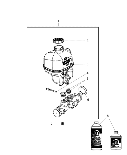 2011 Ram 2500 Brake Master Cylinder Diagram 2 - Thumbnail