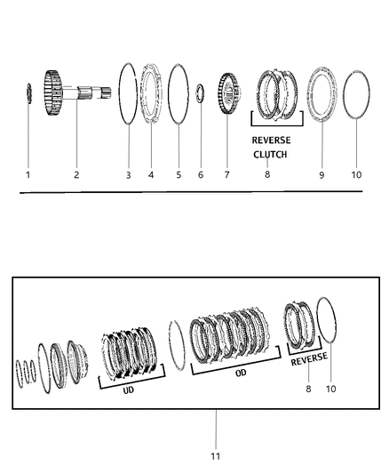 2014 Ram 3500 Pickup Input Clutch Assembly Diagram 3 - Thumbnail