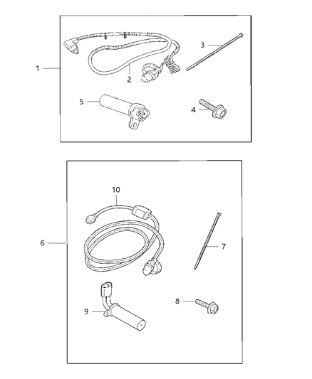 2008 Dodge Charger Heater Package Engine Block Diagram for 82208937