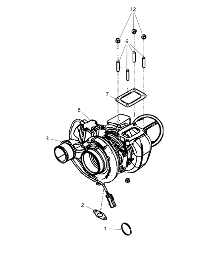 2007 Dodge Ram 3500 Pickup Turbocharger Diagram 2 - Thumbnail