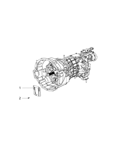 2017 Dodge Challenger Mounting Covers And Shields of Manual Transmission Diagram