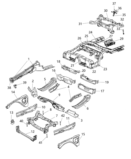 2015 Dodge Charger Battery Screw Diagram for 6104382AA