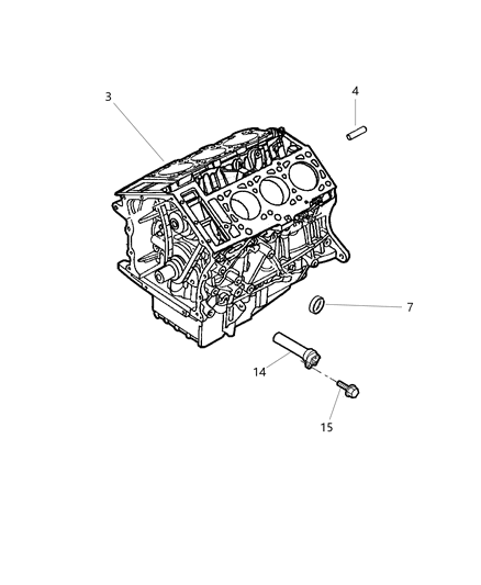 1999 Dodge Intrepid Cylinder Block Diagram 1 - Thumbnail