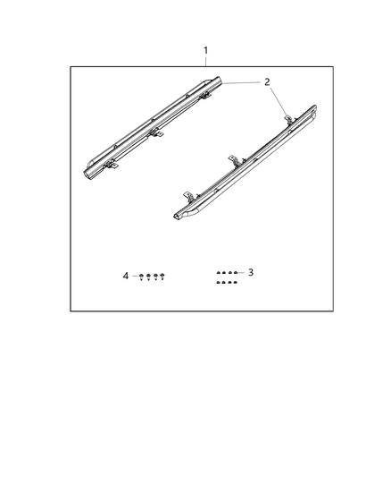 2016 Jeep Wrangler Guard Kit, Body Side Diagram 2 - Thumbnail