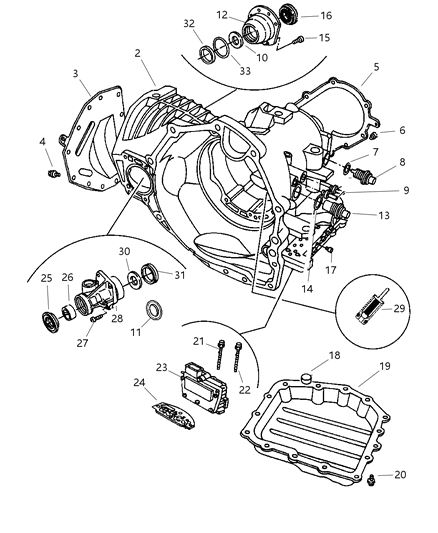 2005 Chrysler PT Cruiser Case, Extension & Solenoid Diagram 2 - Thumbnail