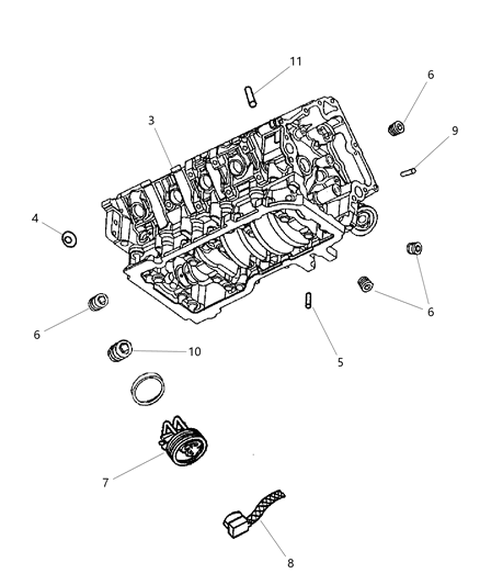 2005 Jeep Grand Cherokee Cylinder Block Diagram 2 - Thumbnail