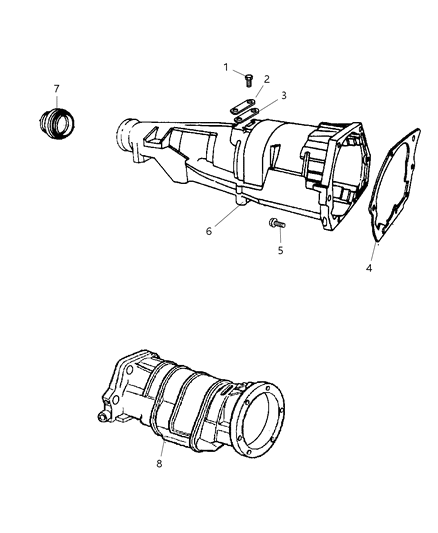 2002 Dodge Dakota Extension Diagram 1 - Thumbnail