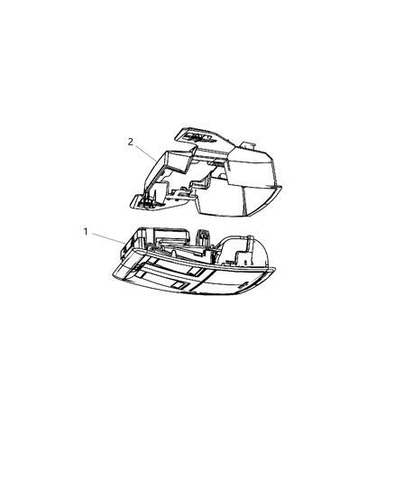2008 Dodge Challenger Overhead Console Diagram