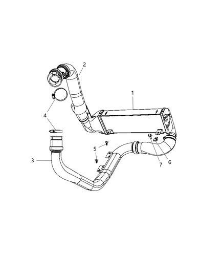 2009 Chrysler PT Cruiser Charge Air Cooler Diagram 2 - Thumbnail