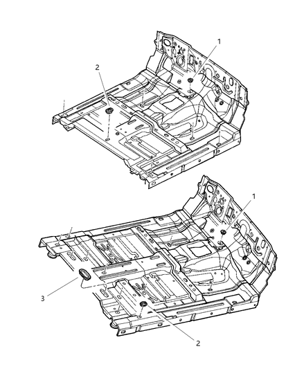 1998 Dodge Dakota Plugs Floor Pan Diagram
