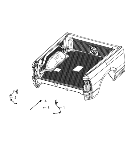 2019 Ram 1500 Lamp Switch Diagram for 68367545AA
