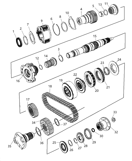 2006 Jeep Commander Gear Train Diagram 2 - Thumbnail