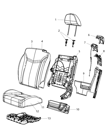 2011 Chrysler 200 Pad Heater Diagram for 68090504AA