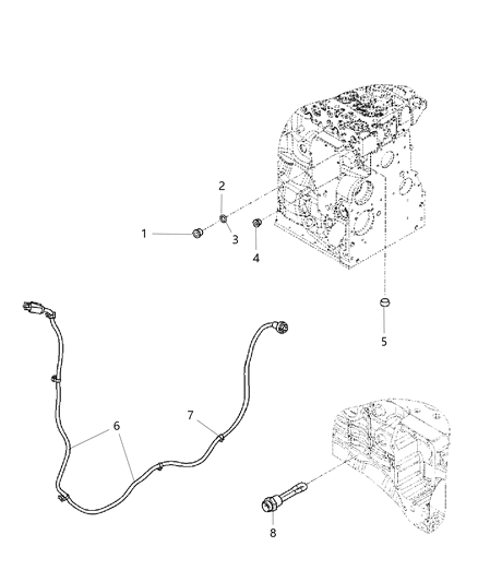 2008 Dodge Ram 3500 Cab Chassis Cylinder Block Heater Diagram 2 - Thumbnail