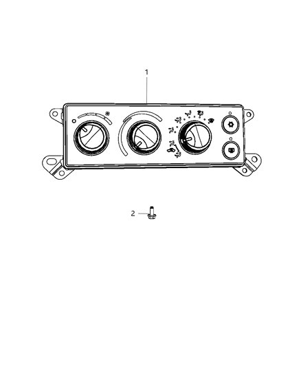 2011 Ram 5500 Control A/C And Heater Diagram for 55111292AB