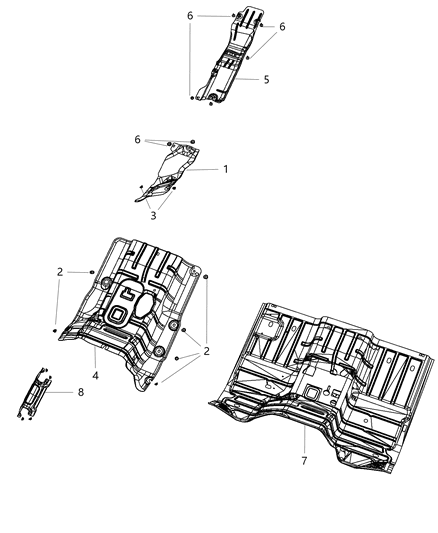 2016 Ram 3500 Cab Chassis Exhaust System Heat Shield Diagram