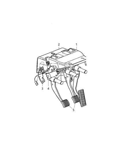 2003 Dodge Ram 2500 Clutch Pedal Diagram 1 - Thumbnail
