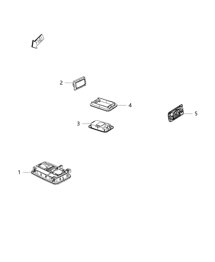 2015 Ram ProMaster City Bulb 12V 15W For Item 3 And 4 Diagram for 68098331AA